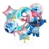  Balão Metalizado Kit 6 Balões Metalizado Lilo Stitch Estrela Tie Dye Número Número 9