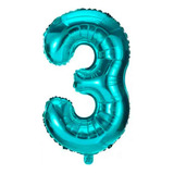 Balao Metalizado Numeros Tifany