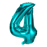 Balao Metalizado Numeros Tifany