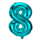 Balao Metalizado Numeros Tifany