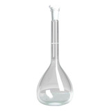 Balão Volumétrico De Vidro Boro 3 3 500ml Rolha Polietileno