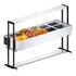 Balcão Buffet Self Serv Térmico Duplo 10 Cubas Quentes Saro
