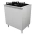 Balcao Cozinha 60cm P  Fogão Cooktop Com Prateleira 100  Mdf