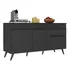 Balcão Cozinha Gabinete Pia 150cm 3 Portas 1 Gaveta Veneza Multimóveis V3740 Preto