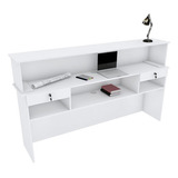 Balcão Loja Caixa M209.2021.b 100% Mdf (loja, Atendimento) Cor Branco