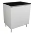 Balcão Multiuso 70cm Cozinha 2 Portas Com Tampo 100  Mdf