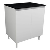 Balcão Multiuso 70cm Cozinha 2 Portas Com Tampo 100  Mdf
