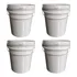 Balde 5l Para Alimento 4 Pçs
