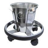 Balde A Chute Em Aço Inox 5lt Com Para choque