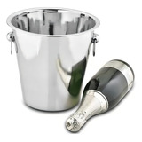 Balde De Gelo Inox 4 5l Para Garrafas Champanhe Vinho