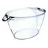 Balde De Gelo Oval Champanheira Acrílico Cor Cristal 5 L