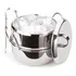 Balde De Gelo Térmico Com Pinça E Tampa 2 5 L Aço Inox Forma Liso