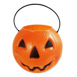 Balde Halloween Cabeça Abobora Silver