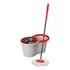 Balde Mop Limpeza Geral Giratório 360° Esfregão Cesto Inox