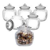 Baleiro Bomboniere Vidro 6pc