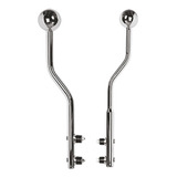 Baliza Tira Fino Metal Reta Cromado Caminhão 700mm