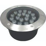 Balizador Led Embutir Chao Piso Jardim 18w Bq/ 3000k Aaatop Cor Da Cúpula Prateado Cor Da Estrutura Preto