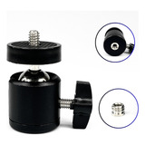 Ball Head Adaptador Para Tripé Camera Ring Light 360 1 4