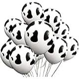 Balões São Roque 9 Polegadas Tema Vaquinha Branco E Preto 25 Unidades