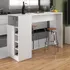 Bancada Balcão mesa De Cozinha Com Adega E 1 Porta Multimóveis Mp2144 Branco