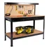 Bancada De Trabalho Profissional 120cm Com Painel Ripado Para Ferramentas Capacidade De 250kg Tbt100 The Black Tools