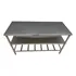 Bancada Mesa Inox 190x60 Com 2 Prateleiras Inteira gradeada