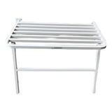Banco Articulado Banho Pne 70x45cm  Inox Branco Resistente