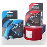 Bandagem Elástica Adesiva Kinésiosport 5cmx5m Cor Vermelho