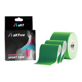Bandagem Elástica Akitive Sport Fita Kinésio   Aktive Tape Cor Verde