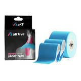 Bandagem Elástica Aktive Sport Fita Kinésio - Aktive Tape Cor Azul