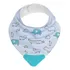 Bandana Babador Com Mordedor Animais 4 meses Azul Buba