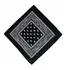 Bandana De Algodao Cor Preto Kit 3pcs