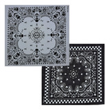 Bandanas De Algodão 2 Unidades Estampas De Caveiras Variadas