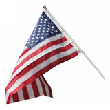 Bandeira Americana Estados Unidos Eua Usa Bordada 1,50x90cm!