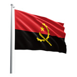 Bandeira Angola Oxford Oficial 150x90 Cm Poliéster