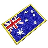 Bandeira Austrália Patch Bordado Para Uniforme Camisa Kimono