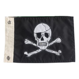 Bandeira Bordada Dupla Face Para Moto Chopper - Pirata