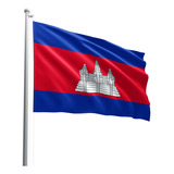 Bandeira Camboja 150x90 Cm Oxford Poliéster Oficial