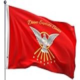 Bandeira Divino Espírito Santo Pomba Branca Uma Face - 0,70 X 1,00m