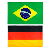 Bandeira Do Brasil + Bandeira Da Alemanha Exp 150 X 90 Cm