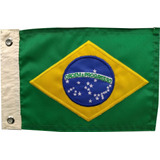 Bandeira Do Brasil Para Motos Bordada Dupla face