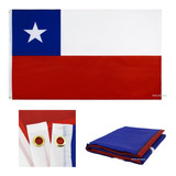 Bandeira Do Chile Dupla Face P/ Mastro E Parede Com Garantia