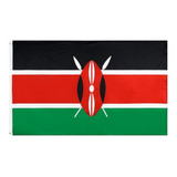 Bandeira Do Quênia Dupla Face Em Poliéster = Flag 150x90 Cm