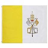 Bandeira Do Vaticano 145cm X 90cm Da Marca Minha Bandeira - Dupla Face