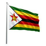 Bandeira Do Zimbabue Em