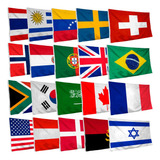 Bandeira Dos Países - Nações Do Mundo - P/ Escolher C/ Ilhós