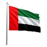 Bandeira Emirados Árabes Oxford Oficial 150x90 Cm Poliéster