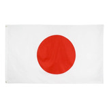 Bandeira Japão Oficial 1,50x0,90m C/ Anilhas P/ Mastro