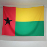 Bandeira País Guiné Bissau Grande Tecido Oxford 1,50 X 1,00