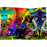 Bandeira Personalizada Psicodelico Lsd